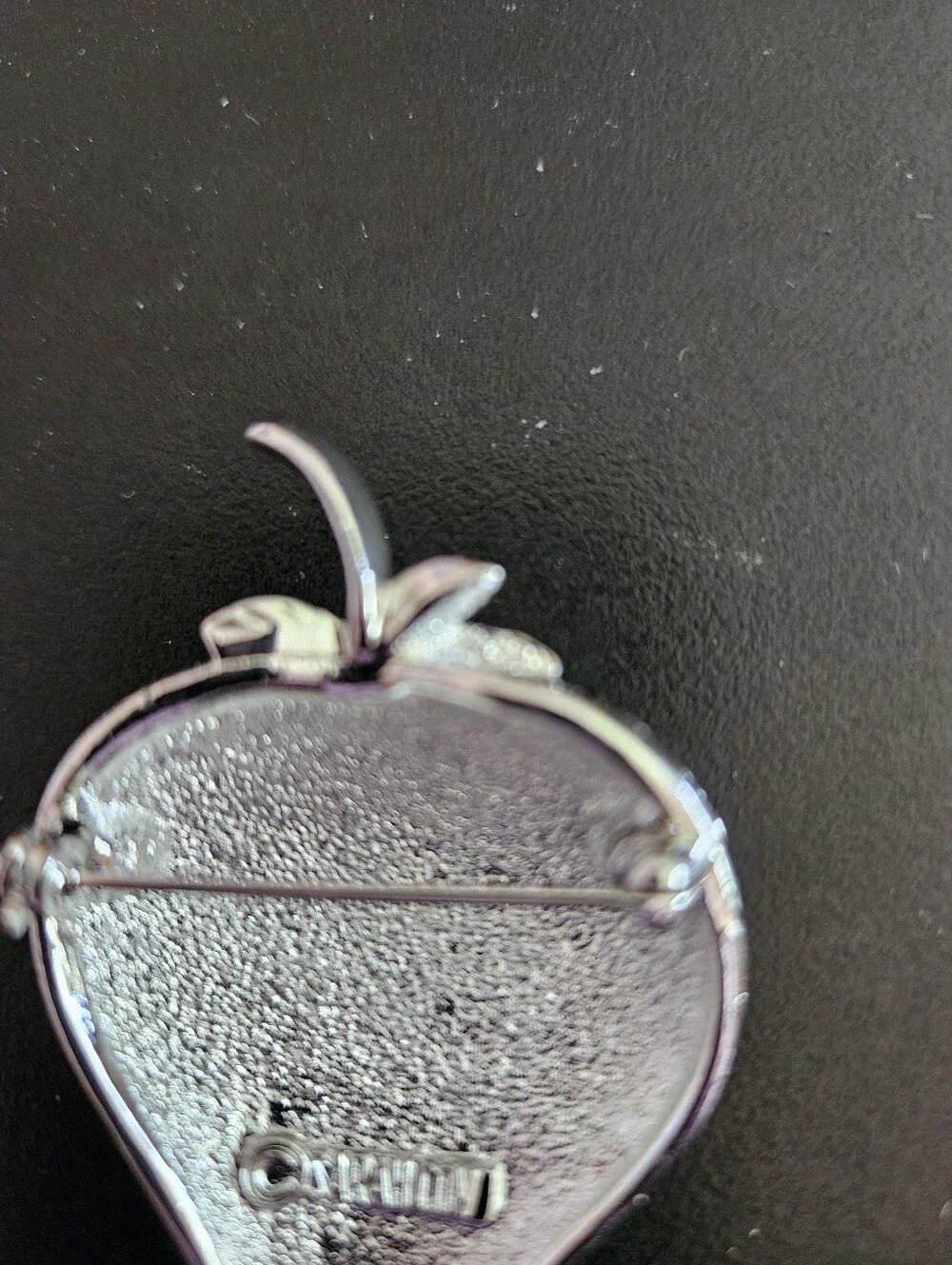 Silver Strawberry Brooch Pin - Women Accessories